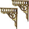 Polished Brass Decorative Cistern Brackets