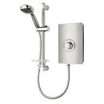 Triton - Aspirante 8.5kw Electric Shower - Brushed Steel - ASP08BRSTL