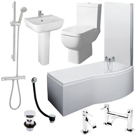B-Shaped 1700 Complete Bathroom Package