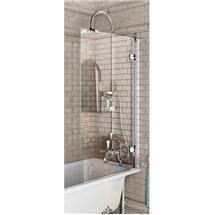 Burlington - Hinged Bath Screen - 850 x 1450mm - BU43