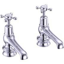Burlington Claremont Regent - Chrome 5" Basin Taps - CLR2