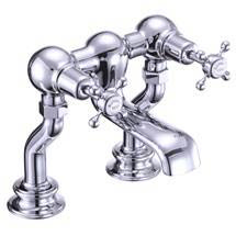 Burlington Claremont Regent - Chrome Deck Mounted Bath Filler - CLR23