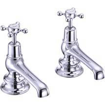 Burlington Claremont Regent - Chrome Bath Taps - CLR3