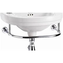 Burlington -Add On Towel Rail for Round Cloakroom Basins - T7