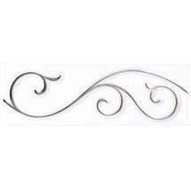 British Ceramic Tile - Reflections Filigree White/Silver Strip - 248x80mm - Gloss - CAN41905