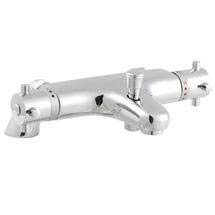 Ultra Minimalist Thermostatic Bath Shower Mixer Tap - Chrome - CD344