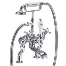 Burlington Claremont Angled Deck Mounted Bath/Shower Mixer - CL19