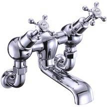 Burlington Claremont Angled Wall Mounted Bath Filler - CL26