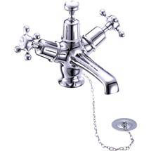 Burlington - Claremont Basin Mixer with Plug and Chain - CL5