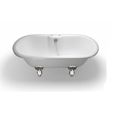 Clearwater - Classico Natural Stone Bath with Classic Chrome Feet - 1690 x 800mm - N9-L3C