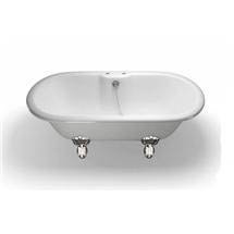 Clearwater - Classico Natural Stone Bath with Classic Chrome Feet - 1690 x 800mm - N9-L3C