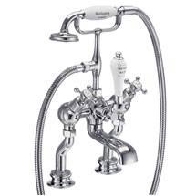 Burlington Claremont Regent - Chrome Deck Mounted Bath/Shower Mixer - CLR15