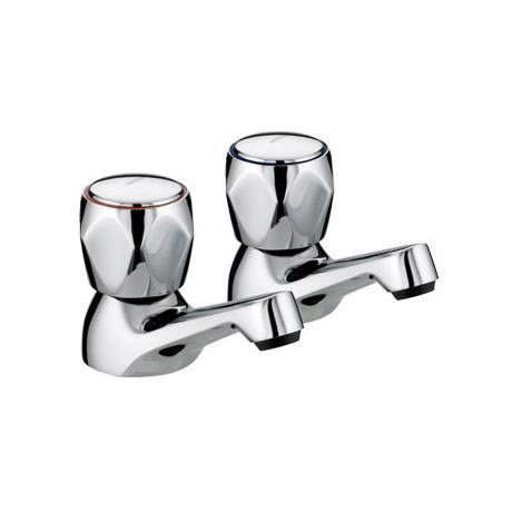 Bristan - Club Basin Taps - Chrome with Metal Heads -VAC1/2CMT