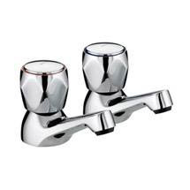 Bristan - Club Basin Taps - Chrome with Metal Heads -VAC1/2CMT