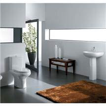RAK Compact 4 Piece Suite - Deluxe Close Coupled WC & 55cm Basin