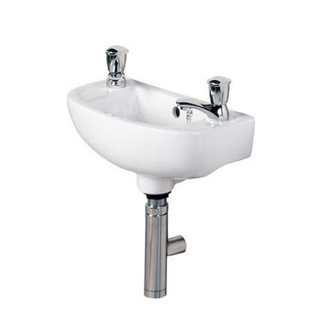 RAK - Compact 45cm Slimline Basin - 2 TH - COMSLWB2