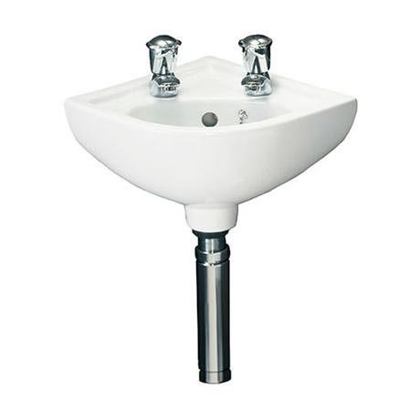 Best price for RAK Compact 2 Tap Hole Corner Basin COMCNRB2
