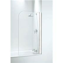 Coram - Curved Bathscreen - 800mm - 2 Colour Options