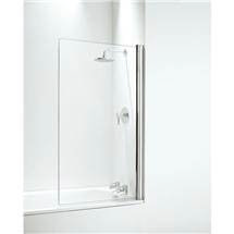 Coram - Square Bathscreen - 800mm - 2 Colour Options