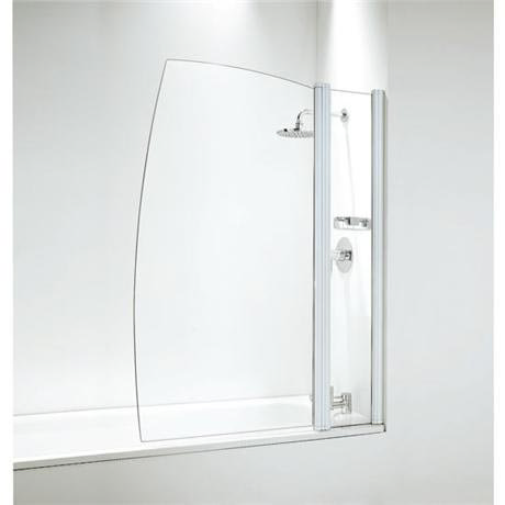 Coram - Sail Bathscreen with Side Panel - 1050mm - 2 Colour Options