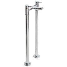 Cruze Contemporary Freestanding Bath Filler - Chrome