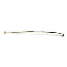 Corner Bath Shower Curtain Rail - Gold - 2 Tube Size Options