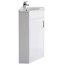 Ultra Design Floor Mounted Corner Unit w/ Ceramic Basin - CU001