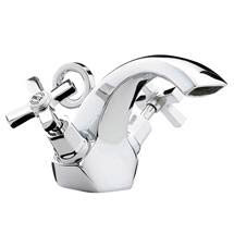 Bristan Art Deco Traditional Basin Mixer w/ Pop-up waste - Chrome - D-BAS-C