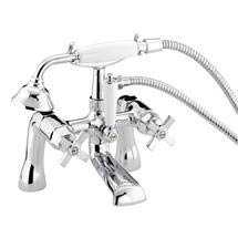Bristan Art Deco Traditional Bath Shower Mixer - Chrome - D-BSM-C