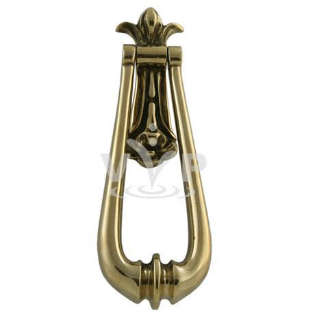 Large Victorian Style Solid Brass Loop Door Knocker