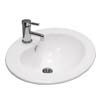 Dover 1TH Round Inset Counter Basin - 560 x 460mm - DO002