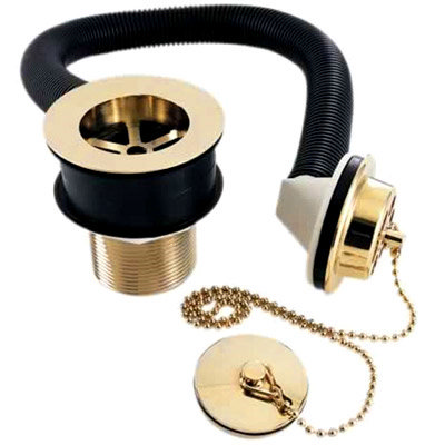 Brass Bathroom Accessories on Deva 1 1 2  Brass Bath Waste With Overflow Assembly   Brass Plug