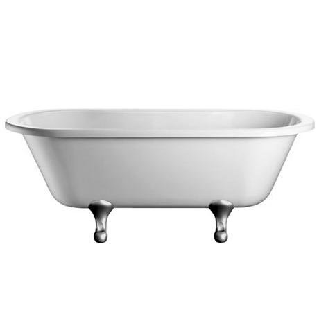 Burlington Windsor 1700mm Double Ended Bath with Chrome Classic Legs - E3E10CHR