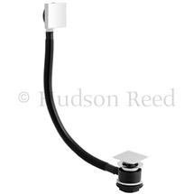 Hudson Reed Square Slotted Sprung Plug Bath Waste & Overflow - Chrome - EK308