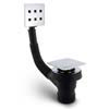 Hudson Reed Square Slotted Sprung Plug Bath Waste & Overflow - Chrome - EK308