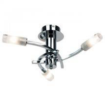 Endon - Enluce 3 Candle Curved Ceiling Light Fitting - Chrome - EL-20021