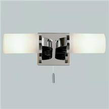 Endon - Enluce Dual Candle Wall Light with Pull Switch - Chrome - EL-20023