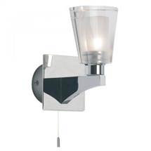 Endon - Enluce Single Lantern Wall Light with Pull Switch - Chrome - EL-20028
