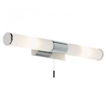 Endon - Enluce Dual Wall Light with Opal Glass & Pull Switch - Polished Chrome - EL-257-WB