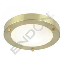 Endon Enluce Modern Flush Fitting Bathroom Light - Brushed Brass - EL-440-18BB