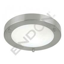 Endon Enluce Modern Flush Fitting Bathroom Light - Brushed Steel - EL-440-18BS-9W