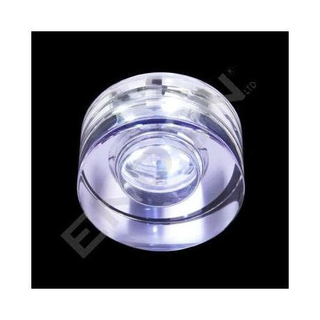 Endon Enluce Unique Circular Recessed Downlight - Crystal Lilac - EL-IP-5500-CRY