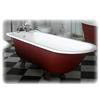 Original English Single Ended Cast Iron Bath with Scroll Feet 
