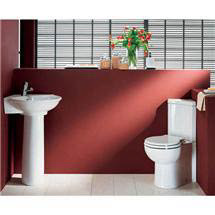 RAK Evolution 4 Piece Suite - Corner Toilet & Basin