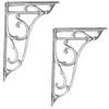 Chrome Ornate Cistern Brackets