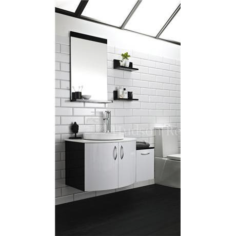 Hudson Reed Carbon Furniture Pack - Black & White - FCA001