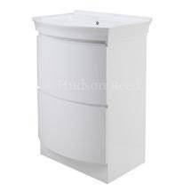 Hudson Reed 620 x 475mm Canopy Floor Standing Basin & Cabinet - White - FCA005