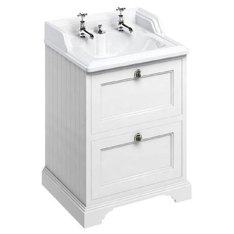 Burlington Bathroom Furniture Range › Burlington 65 2Drawer Vanity 