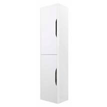 Monza Wall Mounted Tall Cupboard - High Gloss White - FPA009