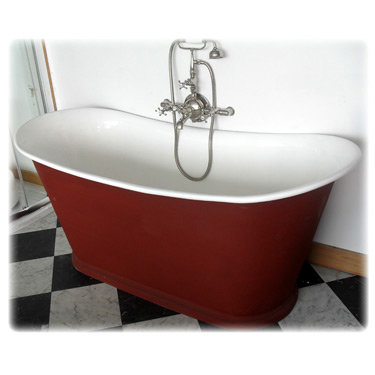 Original French Bateau Cast Iron Bath